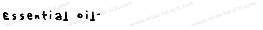 Essential oil字体转换